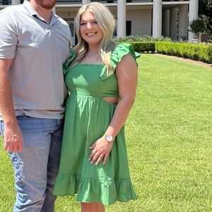 Green Ruffled Sundress